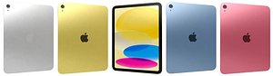 3D Apple iPad 2025 All Colors