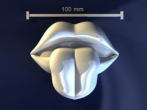 Lips with tongue