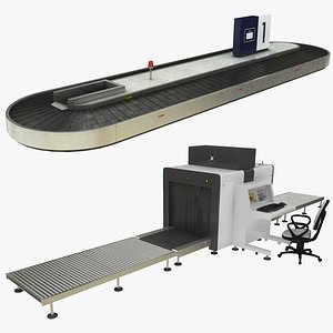 Airport BaggageCarousel and X-Ray Conveyor Collection