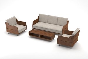 3D lounge set model