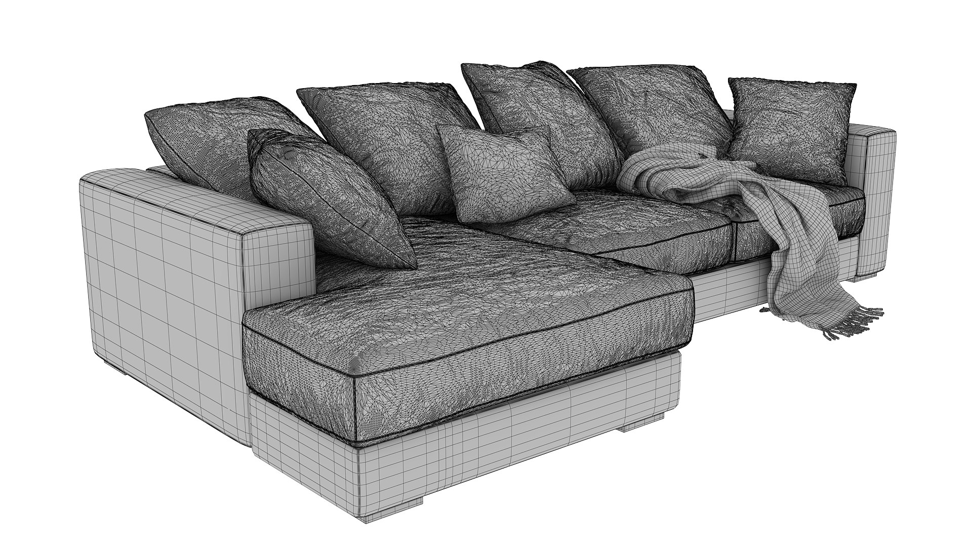 Cloud Modular Sofa Model 3D - TurboSquid 2146287