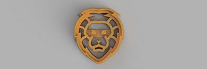 LION COOKIE CUTTER 3D model