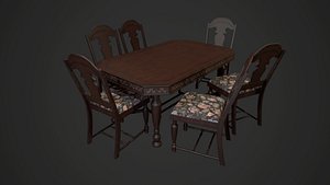 Antique Table and Chairs