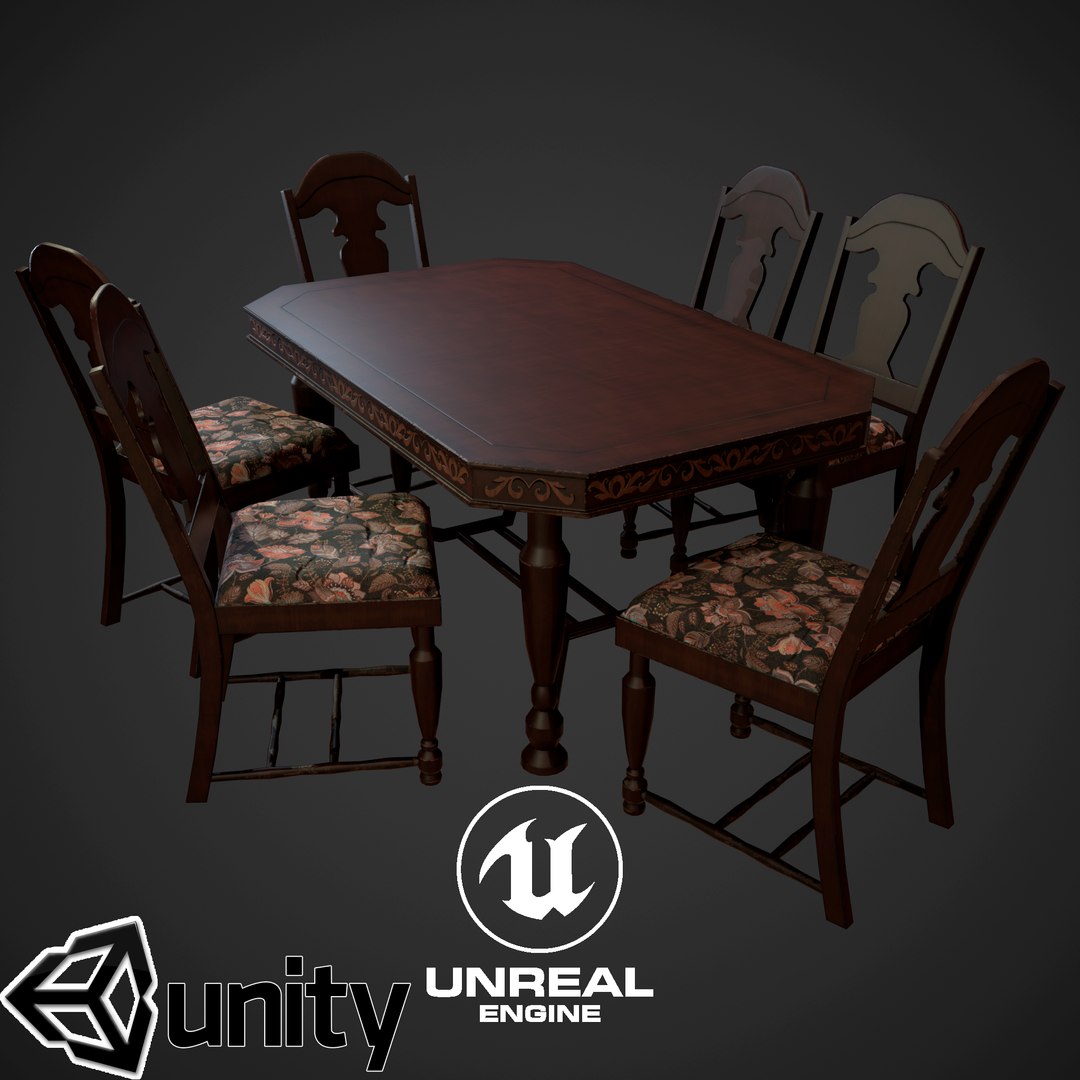 Table Chair Model - TurboSquid 1479243