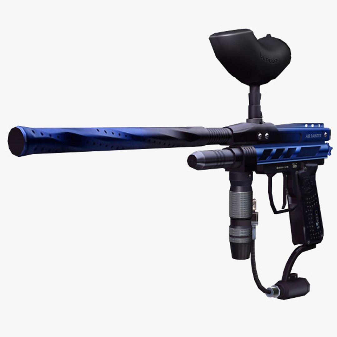 3d paintball gun model
