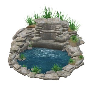 Rock fountain 3D model