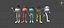 characters rigged ready 3D model