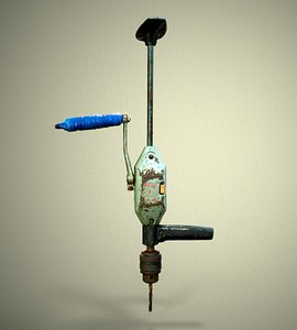 3D scanned old hand drill
