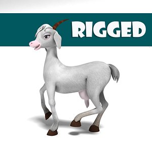 3d rigged goat