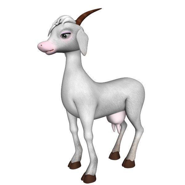 3d rigged goat