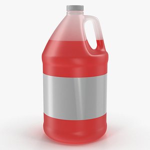 3D plastic red juice jug
