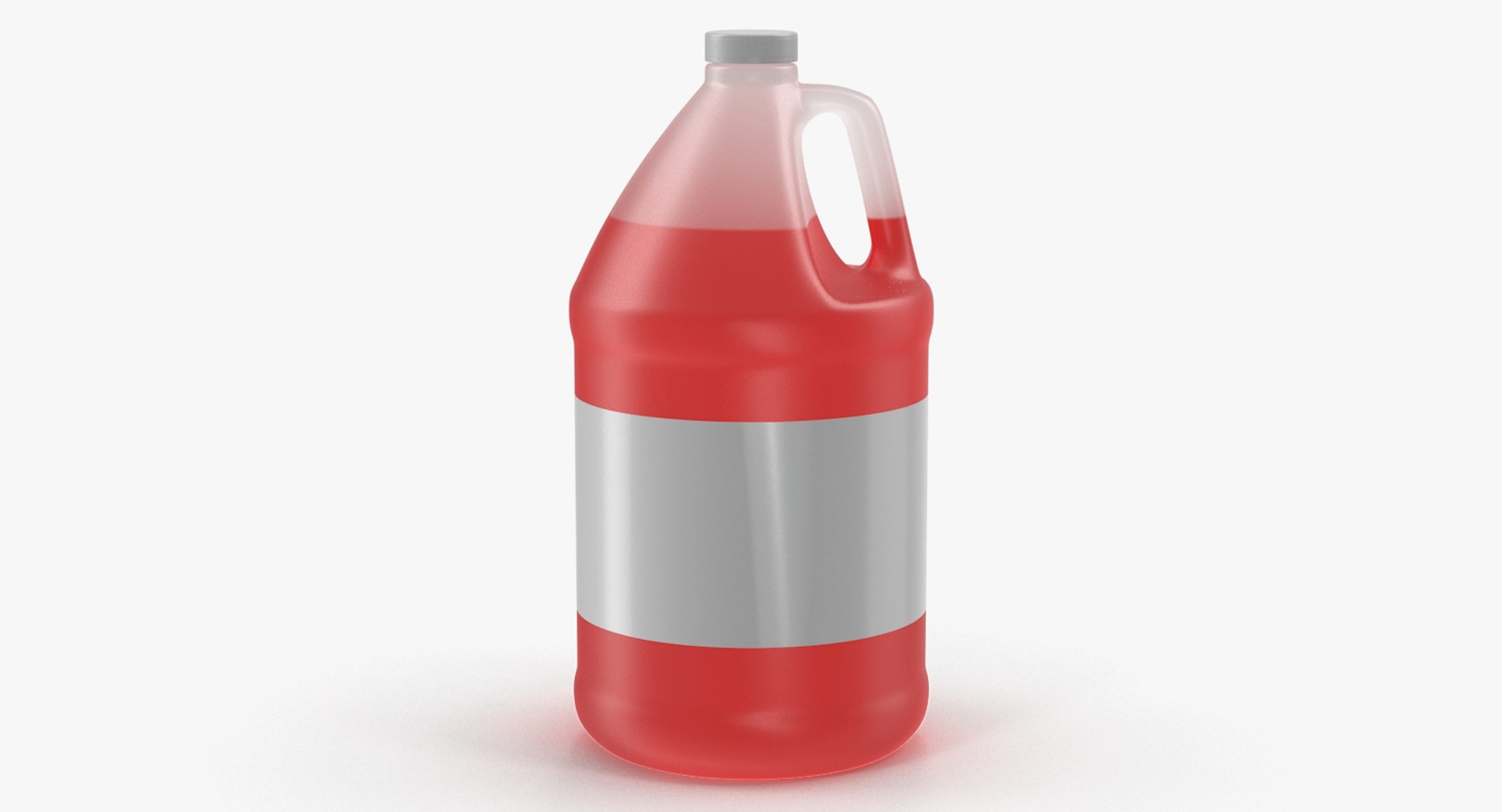 Plastic Red Juice Jug 3D model preview