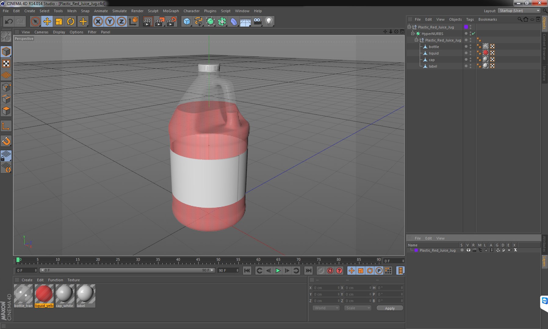 3D Plastic Red Juice Jug - TurboSquid 1241348