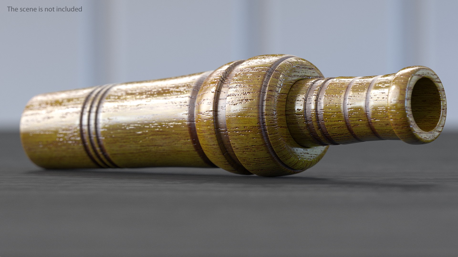 Outdoor Wood Duck Call Whistle 3D model preview