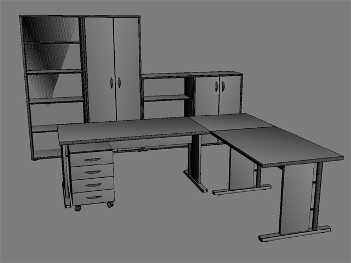 Office Furniture 3d Model