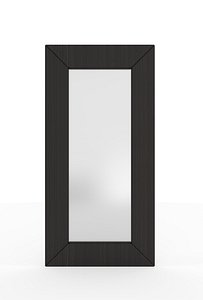 large wall mirror wood 3D