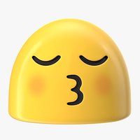 Kissing Face with Smiling Eyes Android Emoji