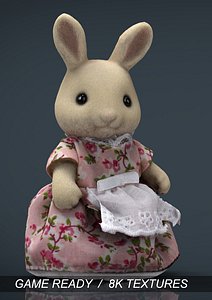 3d model rabbit mother