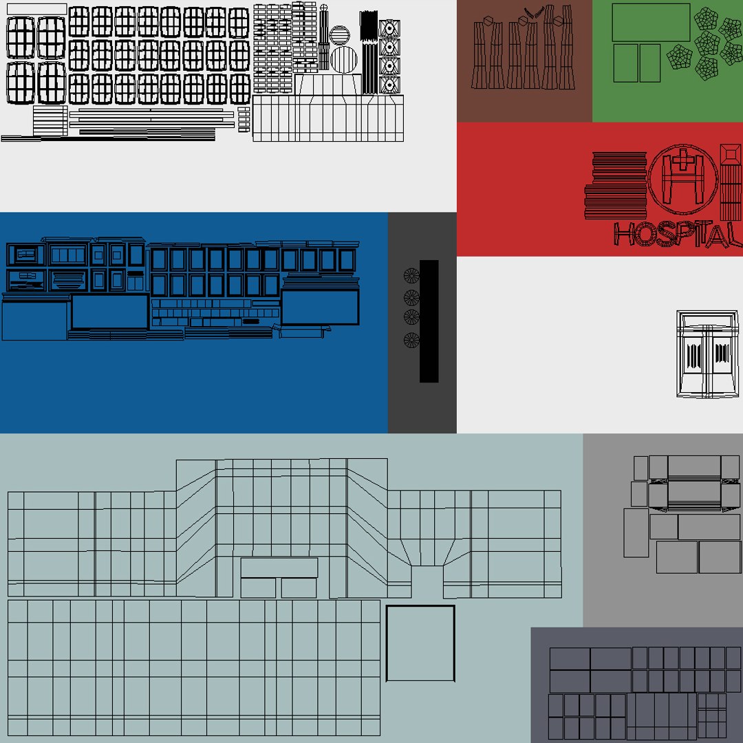 3D Low Poly Buildings Collection 1 https://p.turbosquid.com/ts-thumb/9G/KrxW70/2U/cartoonhospital15/jpg/1637059946/1920x1080/fit_q87/dad735763263dab1b72f6c278d933a56d3669497/cartoonhospital15.jpg