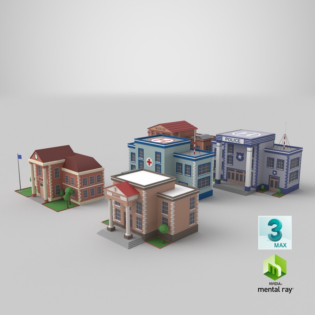3D Low Poly Buildings Collection 1 https://p.turbosquid.com/ts-thumb/9G/KrxW70/ZA/stemcell_max_mental_ray_render/png/1664376904/1920x1080/fit_q87/8b8486eadf53d47e074a6315801b71b4b2879ead/stemcell_max_mental_ray_render.jpg