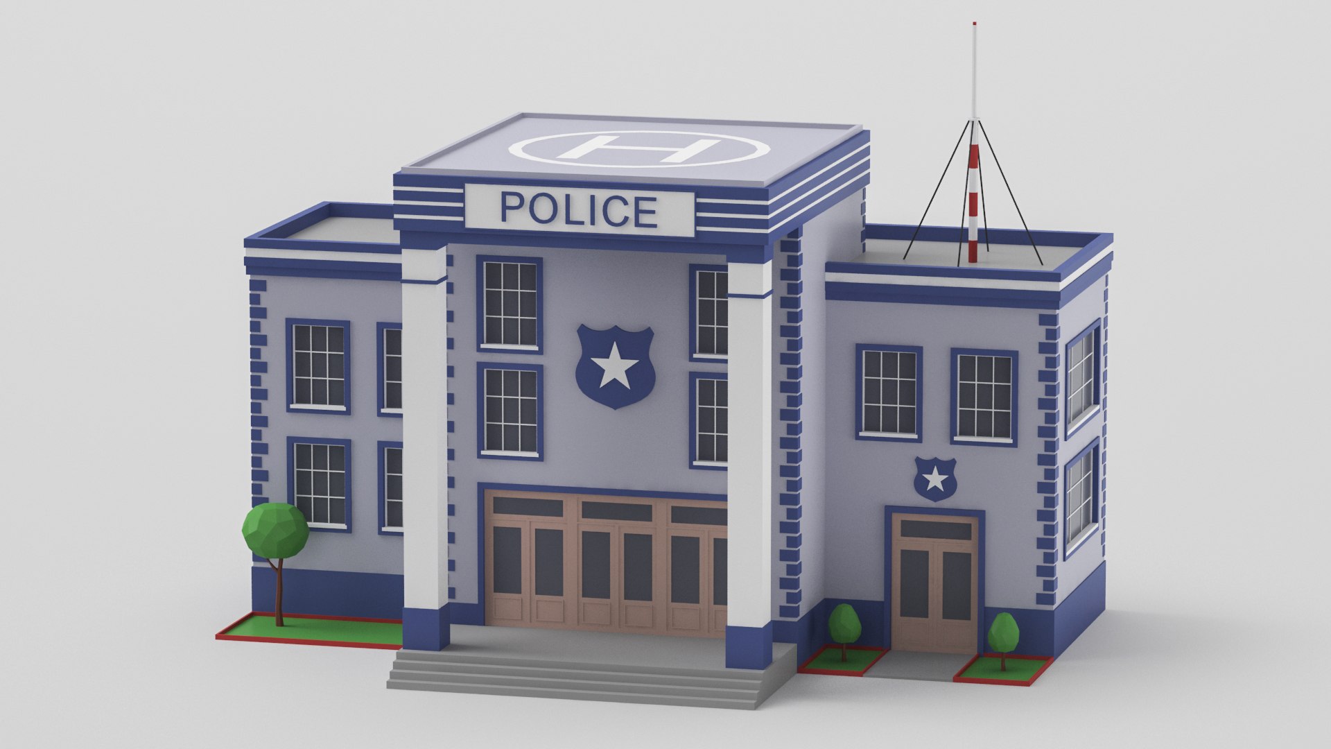 3D Low Poly Buildings Collection 1 https://p.turbosquid.com/ts-thumb/9G/KrxW70/ax/policestation2/jpg/1636902591/1920x1080/fit_q87/3a120ef721e8493103a09e5282bb73b5a7b56c75/policestation2.jpg