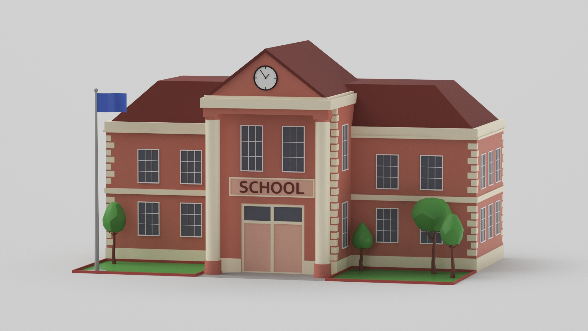 3D Low Poly Buildings Collection 1 https://p.turbosquid.com/ts-thumb/9G/KrxW70/yA/cartoonschool02/jpg/1663686057/1920x1080/turn_fit_q99/6fde121984be893cfa2169e8ea7f25b8e1f4d4d6/cartoonschool02-1.jpg