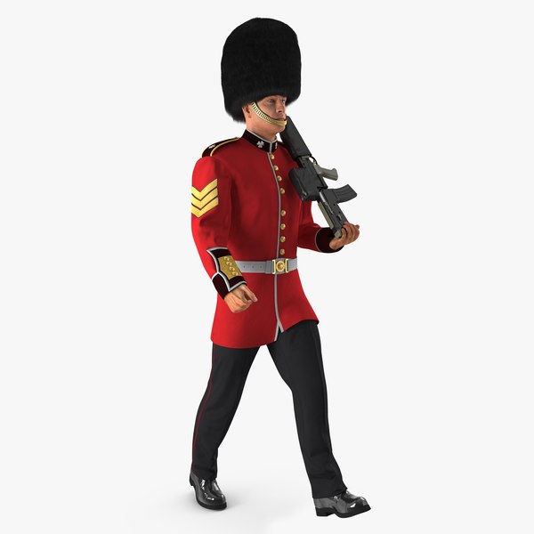 marching royal british guard model