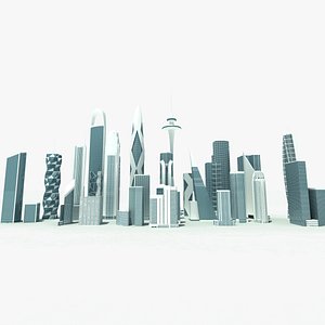 highrise buildings skyscrapers 3d max
