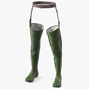 3D Hip Boot for Hunting and Fishing Green