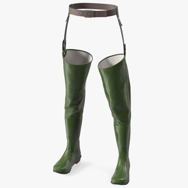 3D Hip Boot for Hunting and Fishing Green - TurboSquid 1818349
