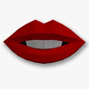 3D lips mouth model
