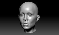 Symmetrical Female Head