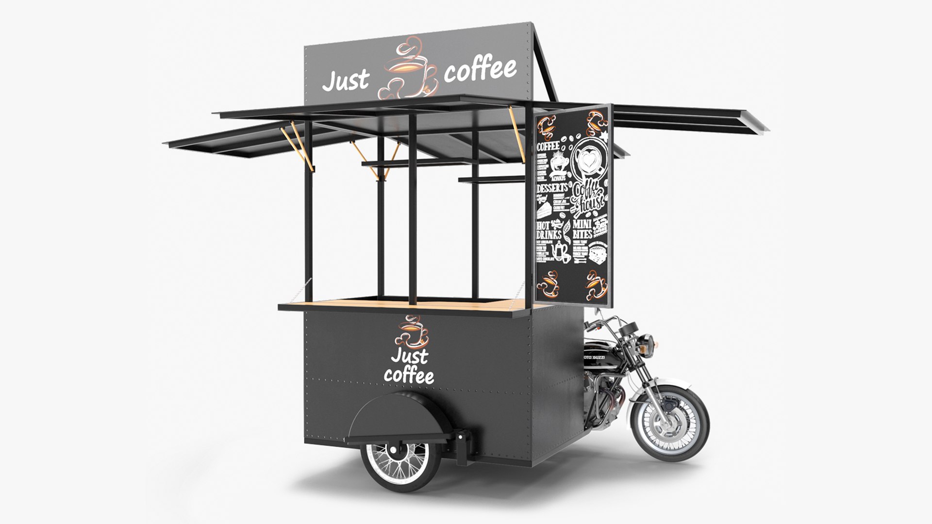Mobile Coffee Shop Coffee Bikes Coffee Bike Trailer Hot Sale