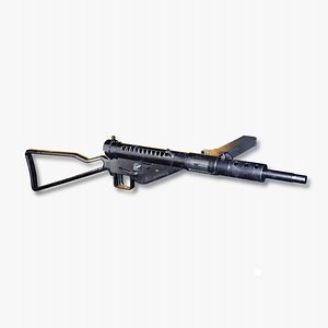 3D Sten MKII submachinegun - PBR Midpoly