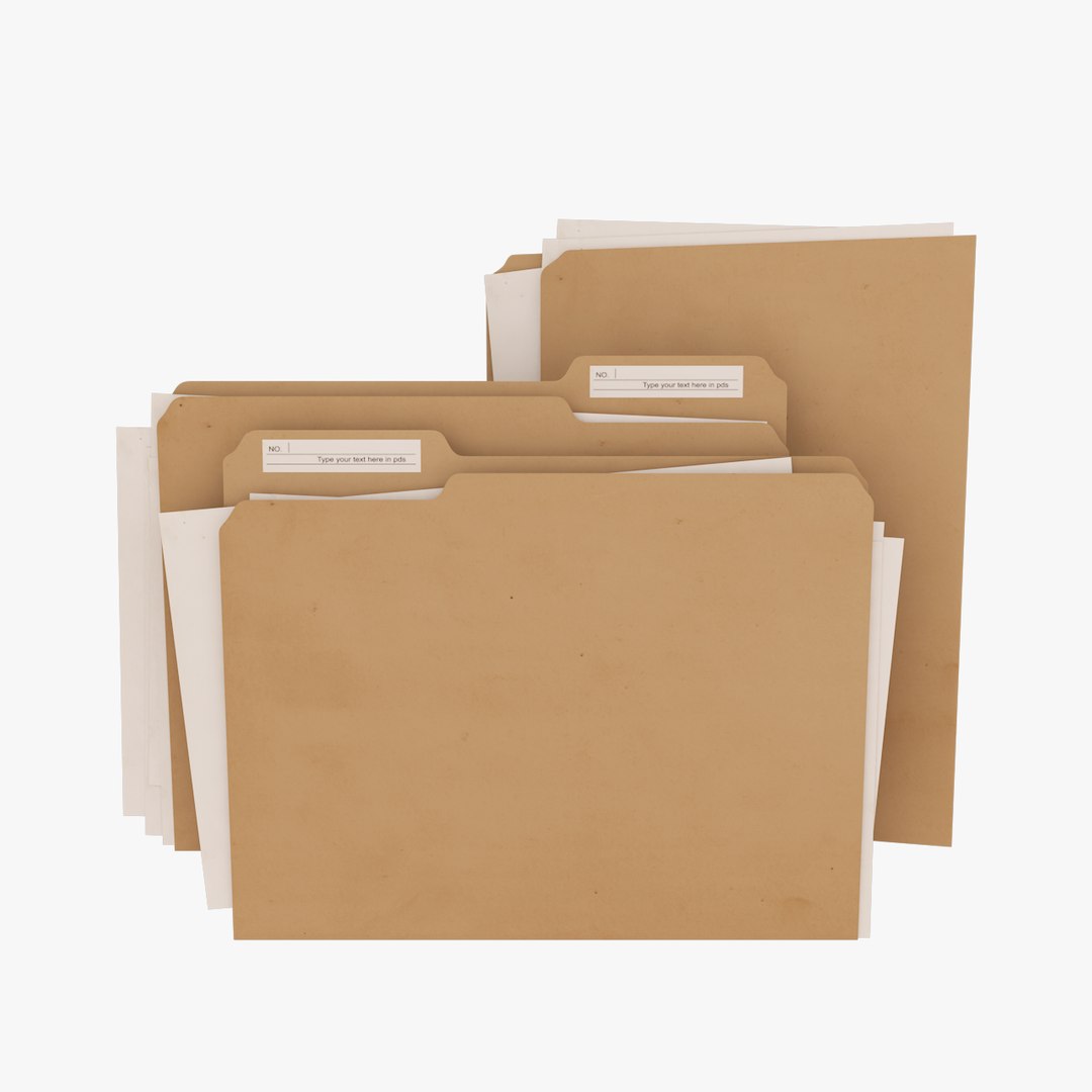 File Folders Archive 3D Model - TurboSquid 1561244