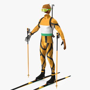 3D model Biathlon Athlete Uniform Set
