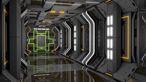 Sci Fi Corridor 3D model