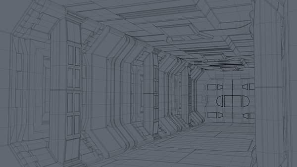 Sci Fi Corridor 3D model - TurboSquid 1832571