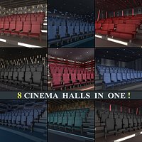 Modern Cinema Halls - 8 Scenes