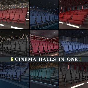 Modern Cinema Halls - 8 Scenes