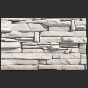 6 Models Stone Walls 3D