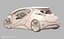 3D car 1 futuristic model