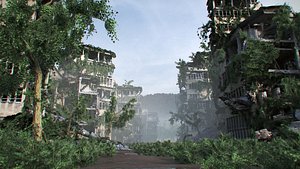 Apocalyptic Buildings Pack 3D model