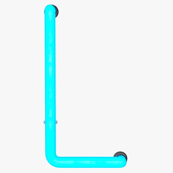 neon letter l alphabet 3D model