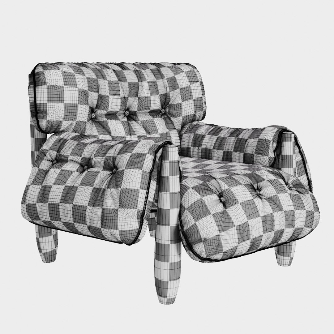 3D Mole Armchair Linbrasil Model - TurboSquid 1490873