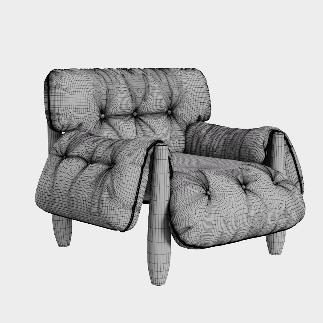 3D Mole Armchair Linbrasil Model - TurboSquid 1490873