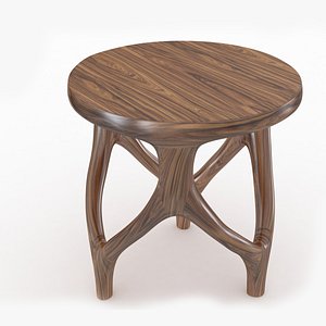 Three Legs Modern Table Light Wood