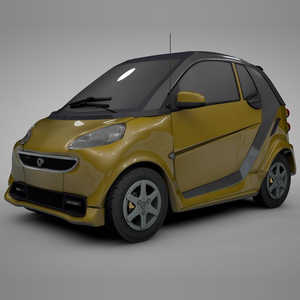 smart daimler yellow silver model