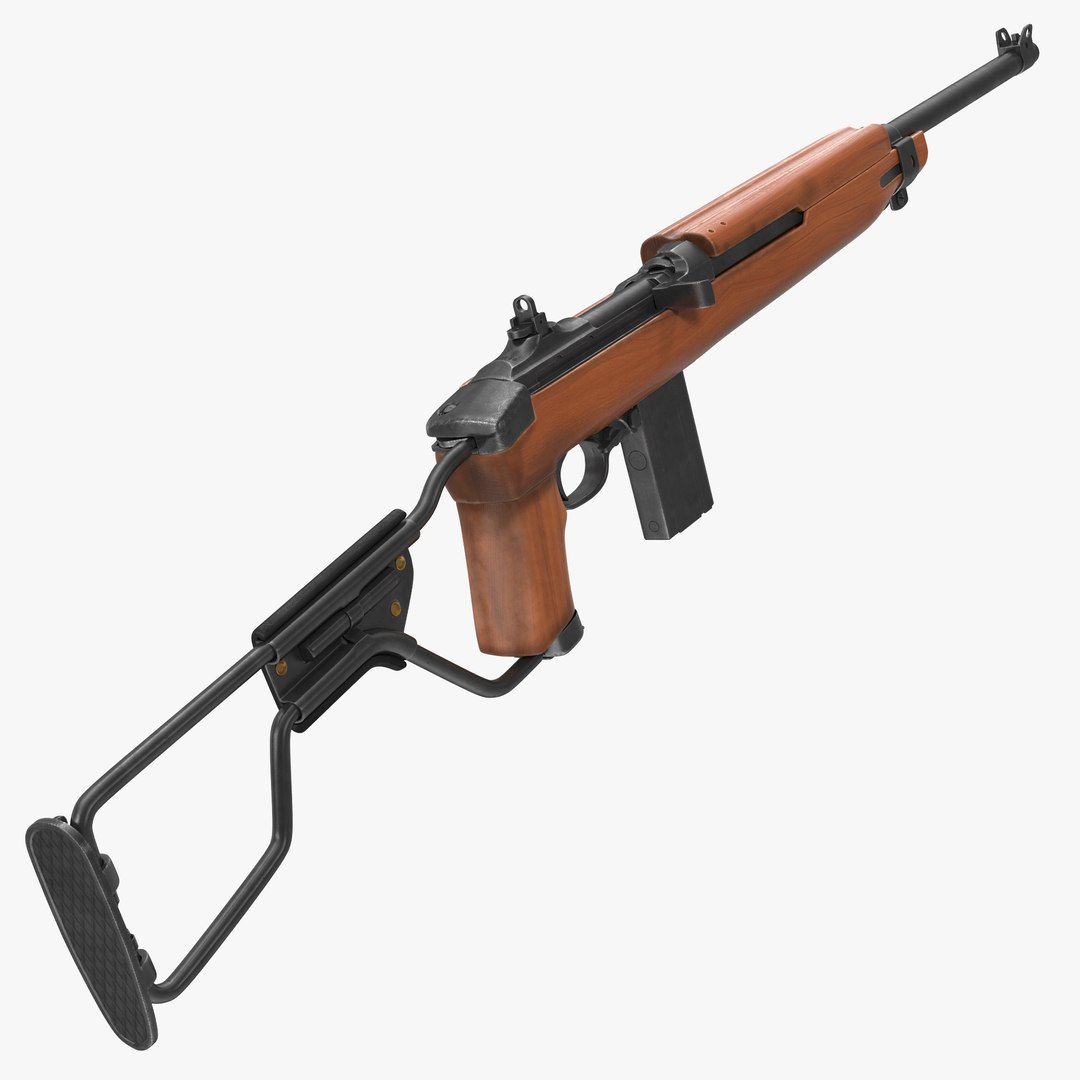 Carbine M1A1 Folding Stock 3D model preview