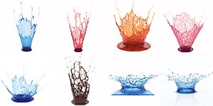 crowns splash pack 3D model